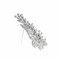 Floral Bouquet Crystal Rhinestone Brooch Pin For Bridal DIY Crafts 4 1/2 Inch X 2 1/2 Inch